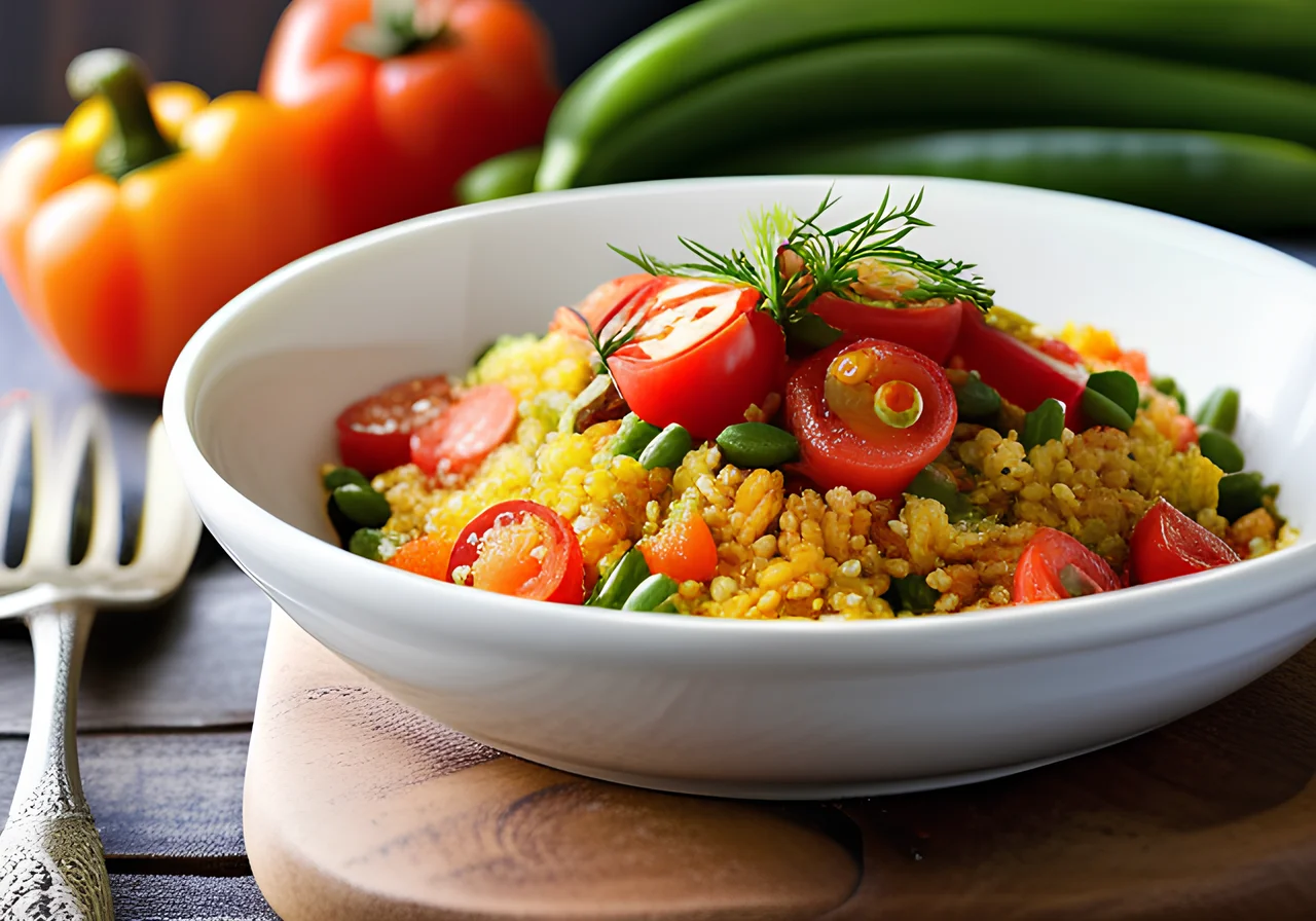 Bulgur Vegetable Skillet