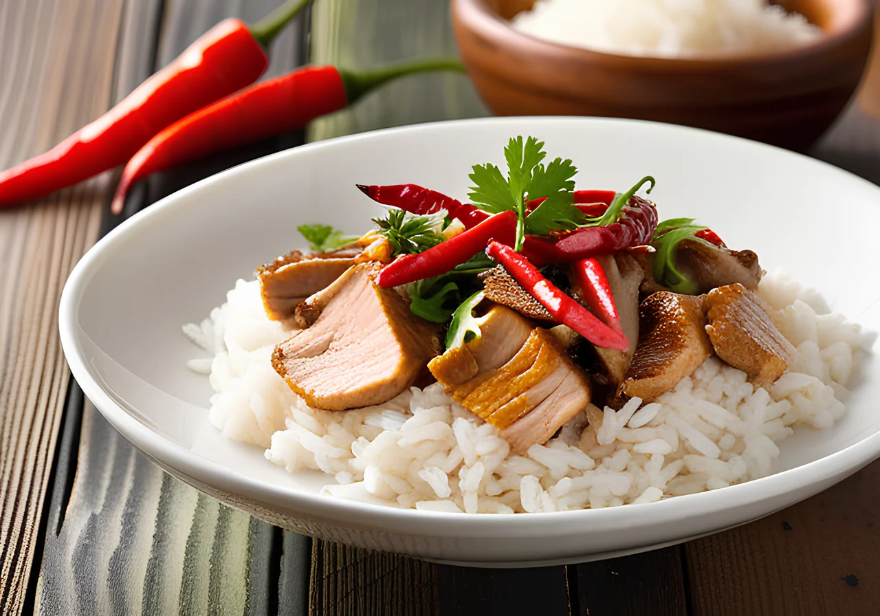 Asian-Style Creamy Turkey Stir-Fry with Rice