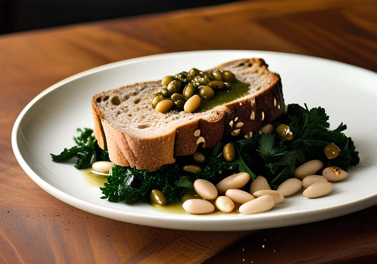 Celery Steak with Beans