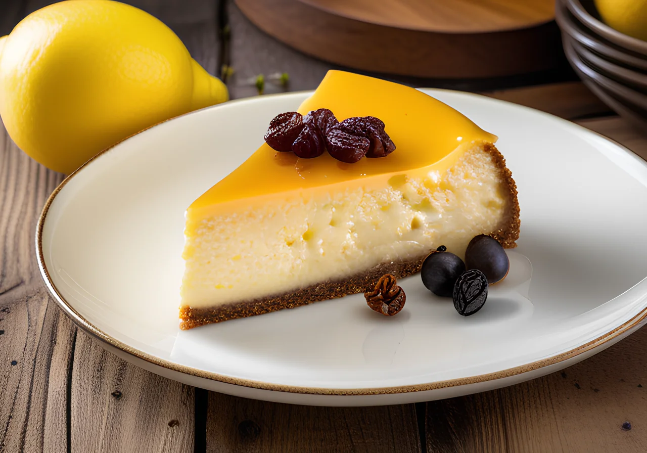 Quark Cheesecake with Raisins