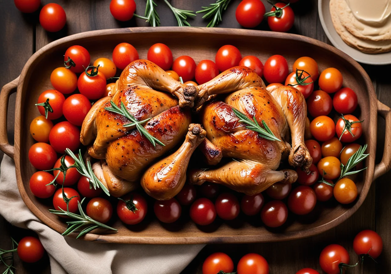 Oven Chicken with Hearty Bean Medley