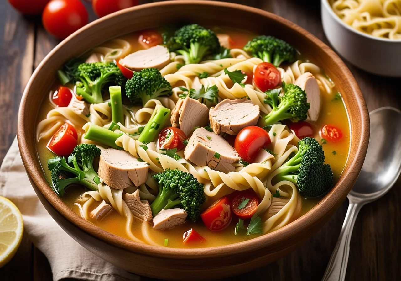 Chicken Vegetable Soup with Noodles