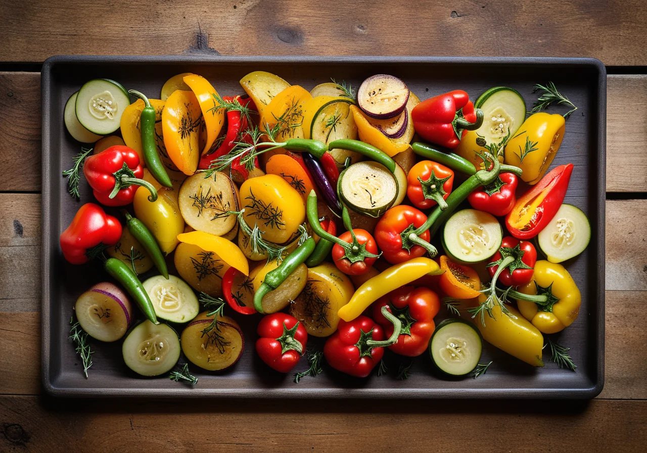 Roasted Potatoes and Vegetables Italian Style