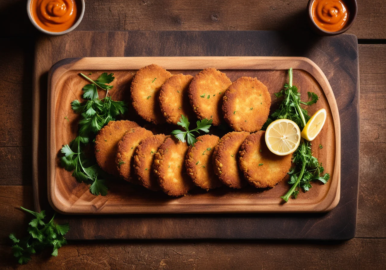 Celeriac Schnitzel with Paprika Sauce