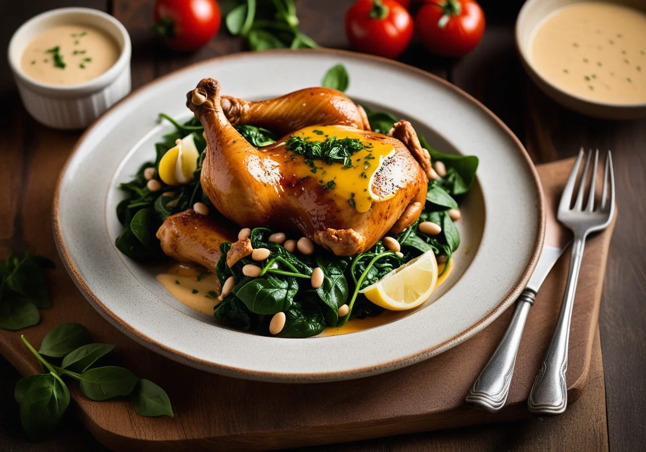 Drumsticks in Tomato Sauce with White Beans