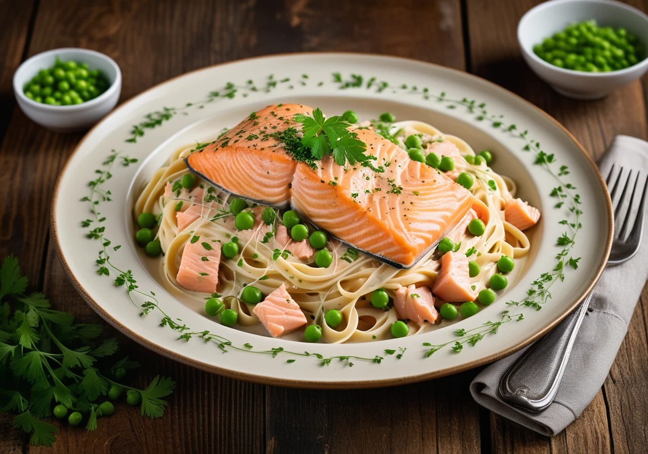 Pasta with Salmon Sauce