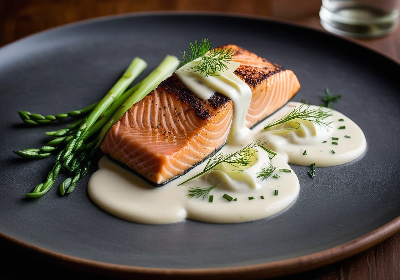 Salmon Fillets with Fennel Vegetables