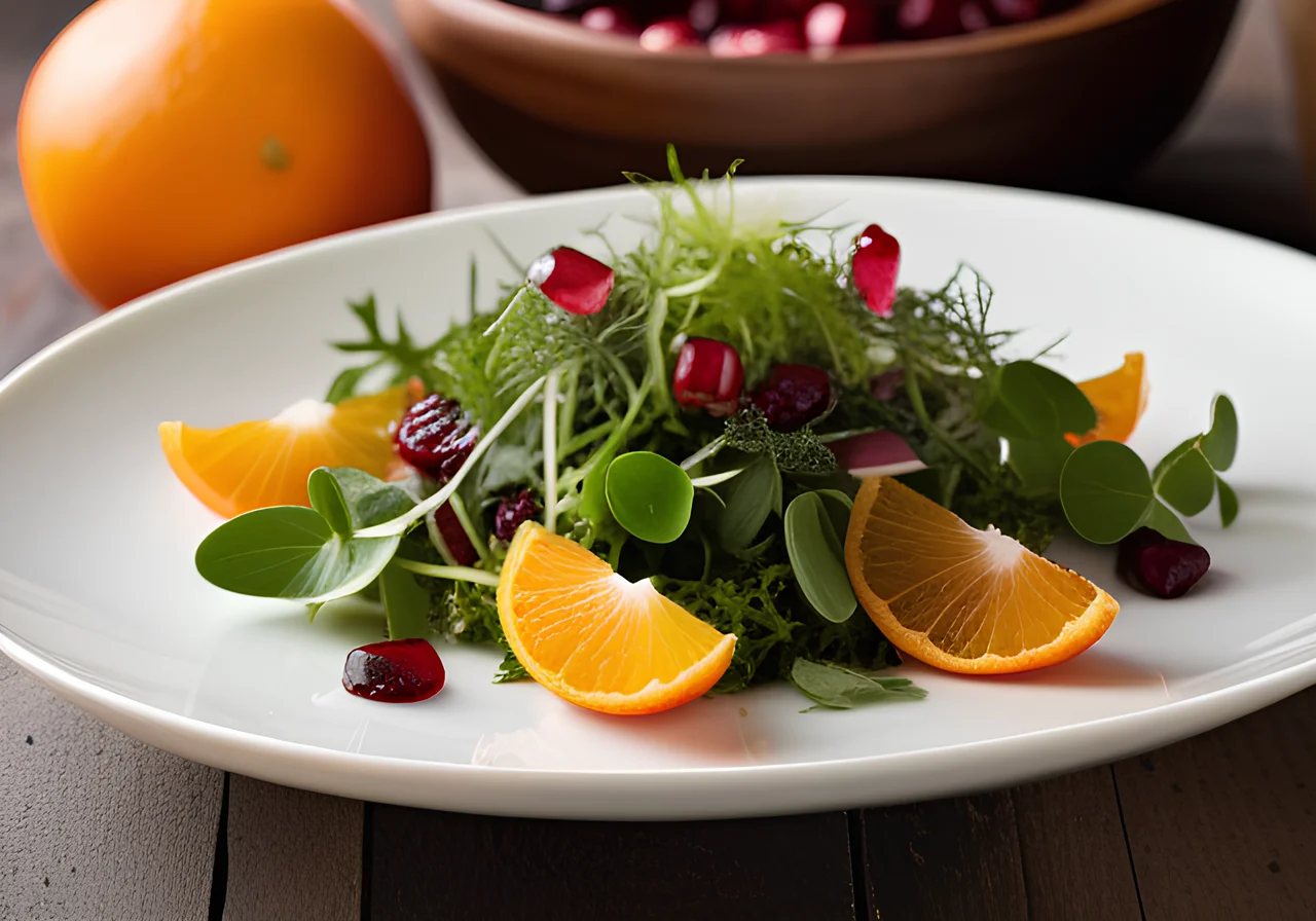 Frisee Salad with Orange Dressing
