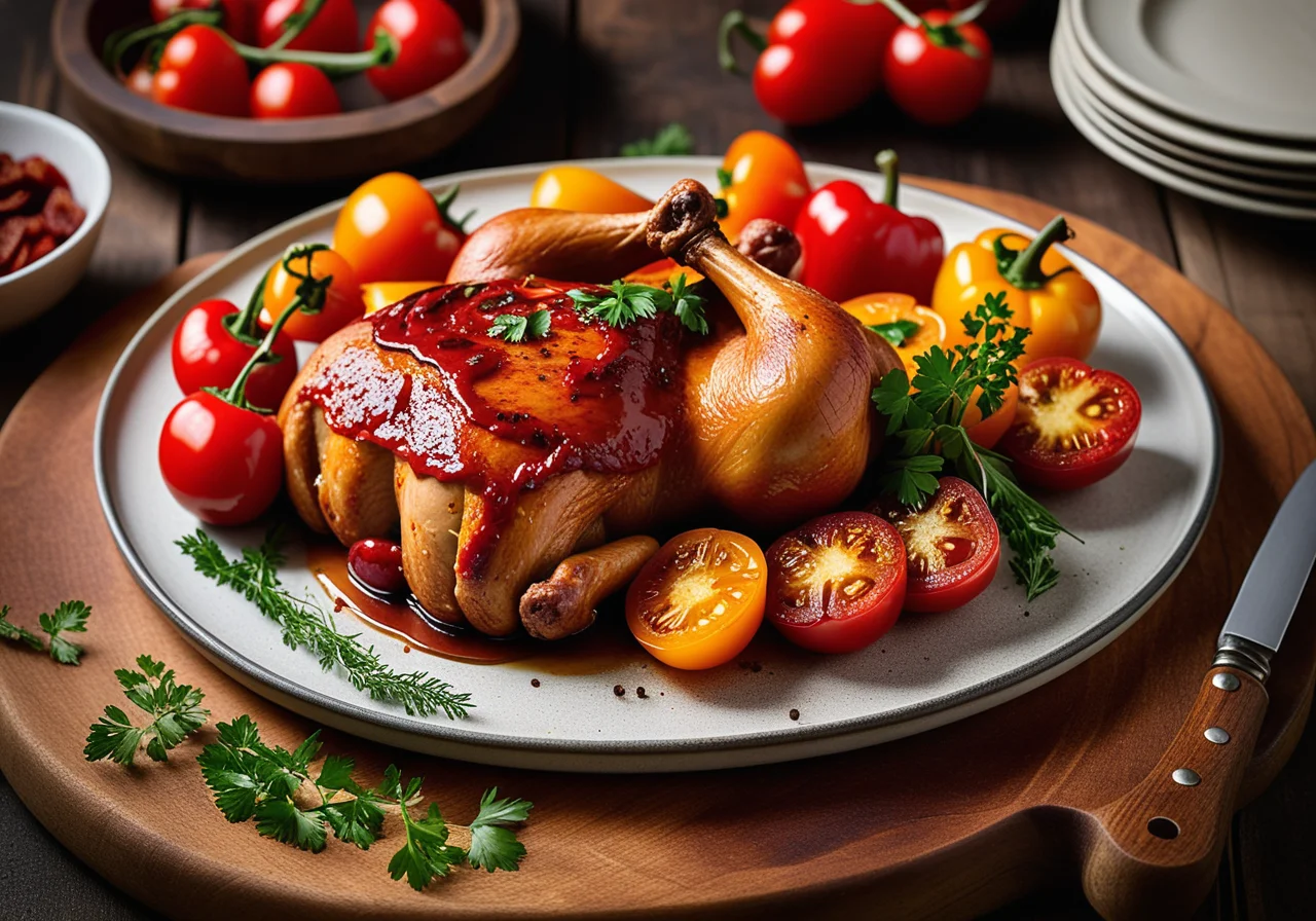 Chicken Thighs with Chorizo and Tomatoes