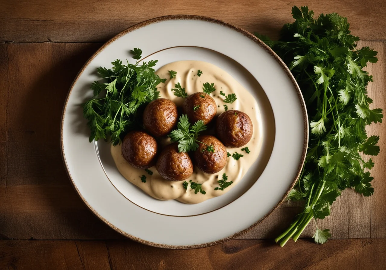 Speckknödel with Porcini Mushrooms