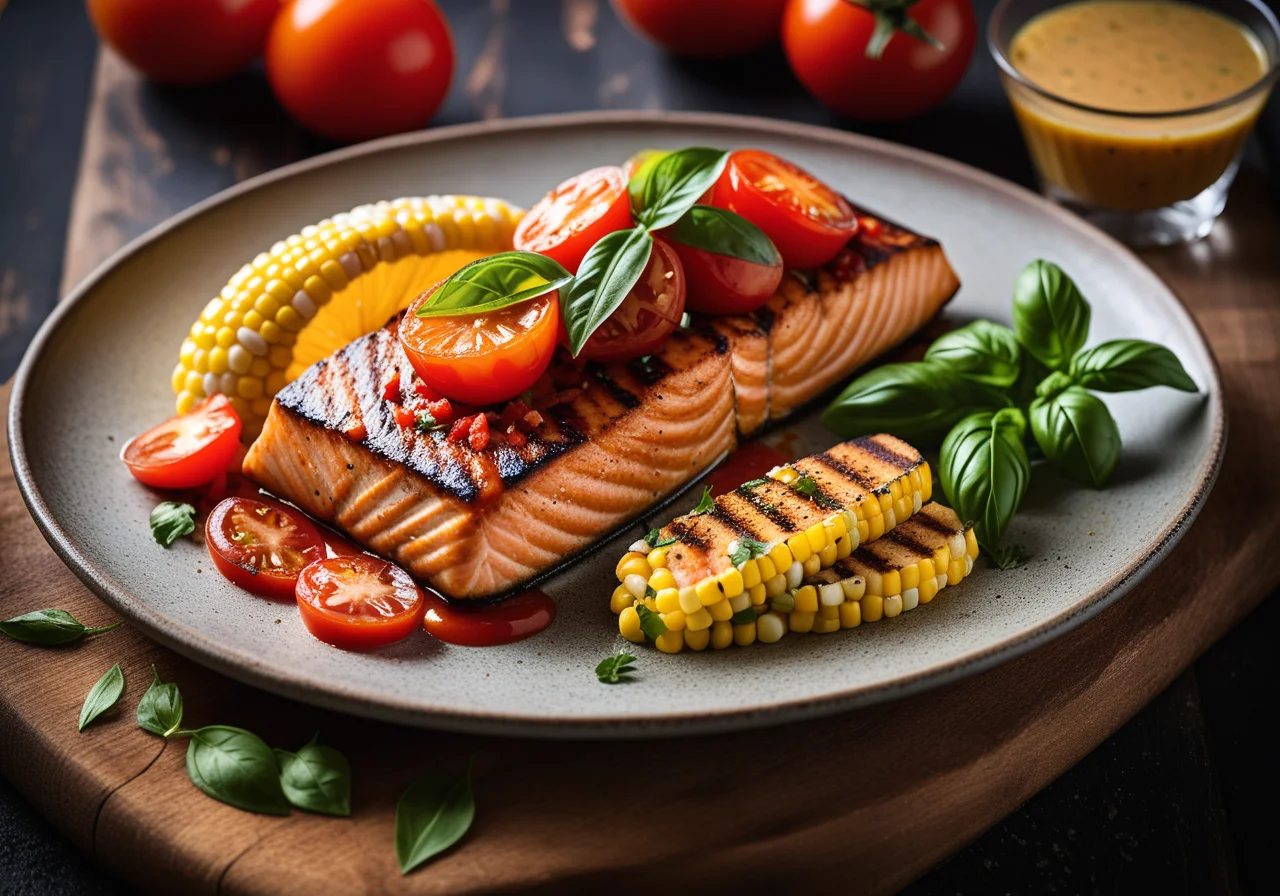 Salmon with Tomato Sauce