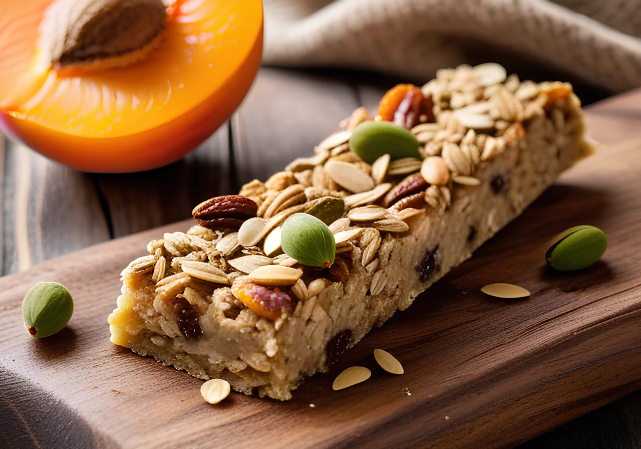 Muesli Bars with Apricots and Flax Seeds