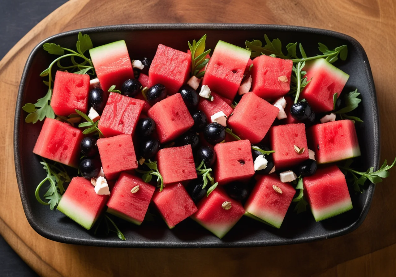 Watermelon with Feta