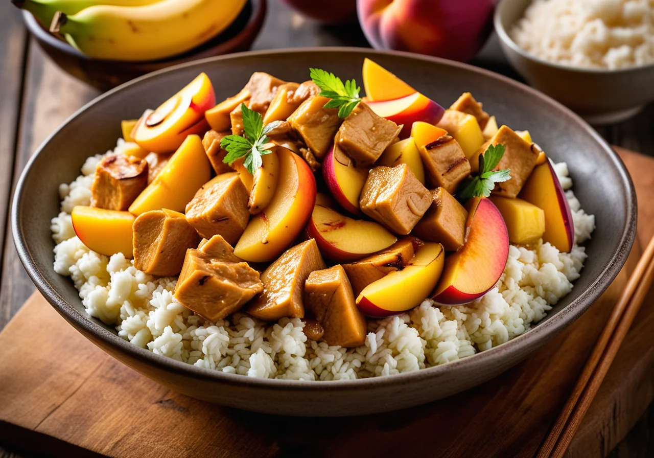 Curry Chicken and Fruit Stir‑Fry