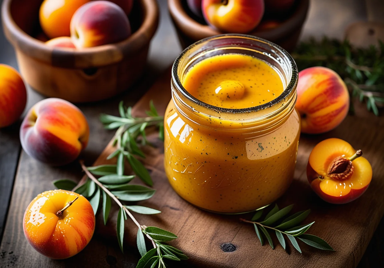 Mustard with Nectarines and Orange Zest