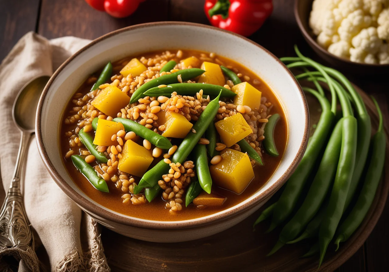 Vegetable Stew with Wheat