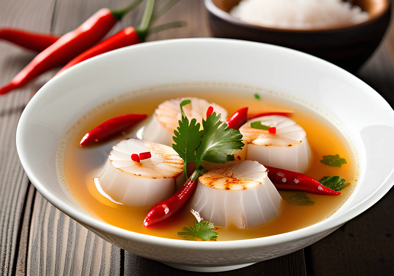 Thai-Style Scallop Soup