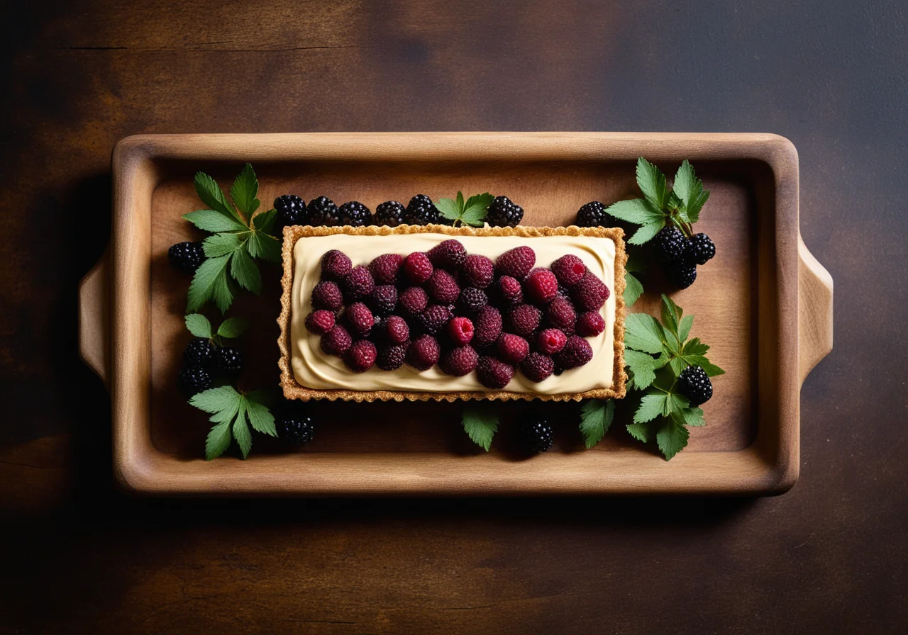 Pâté with veal and horseradish sauce with mossberry sauce