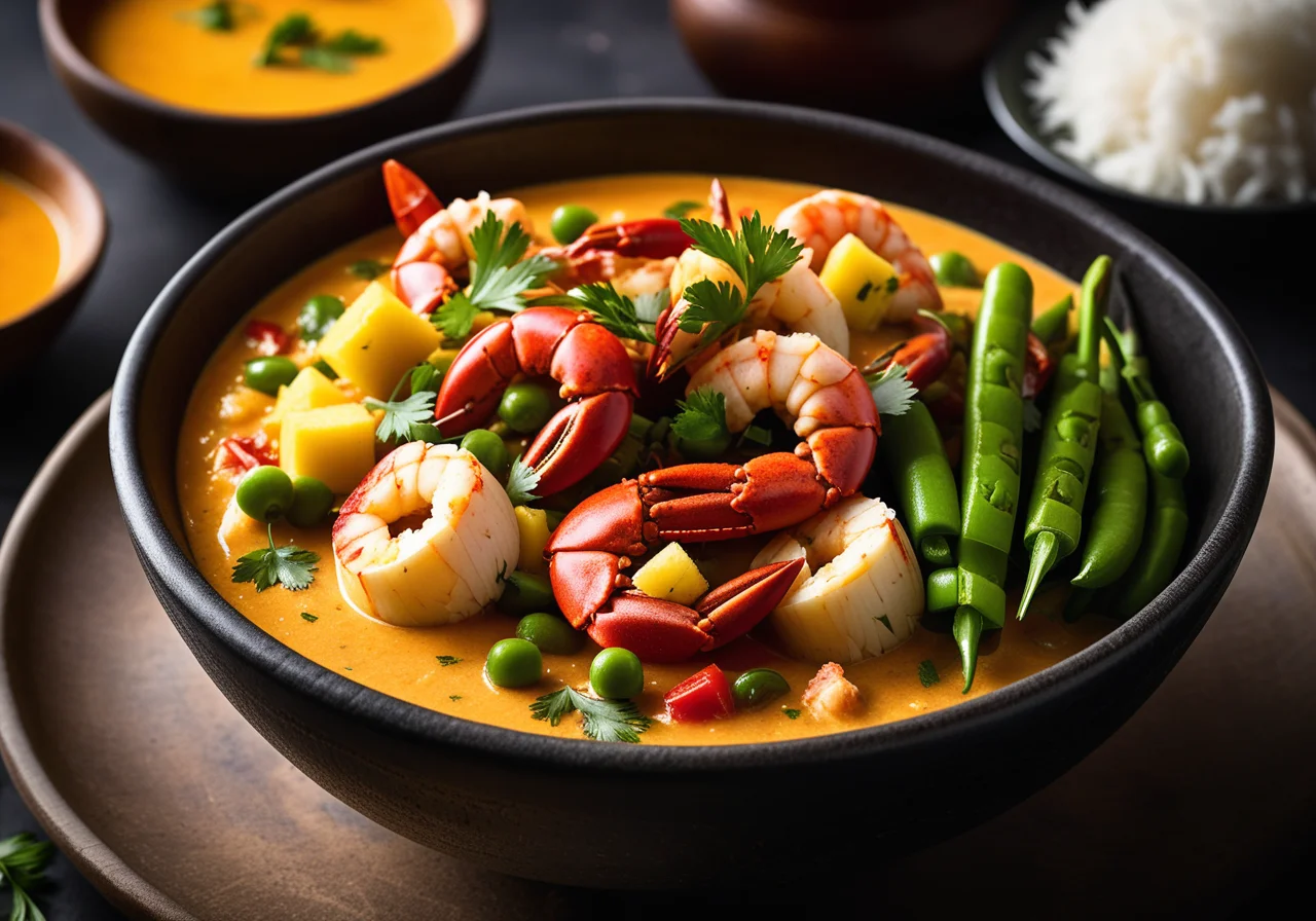 Coconut Curry with Seafood