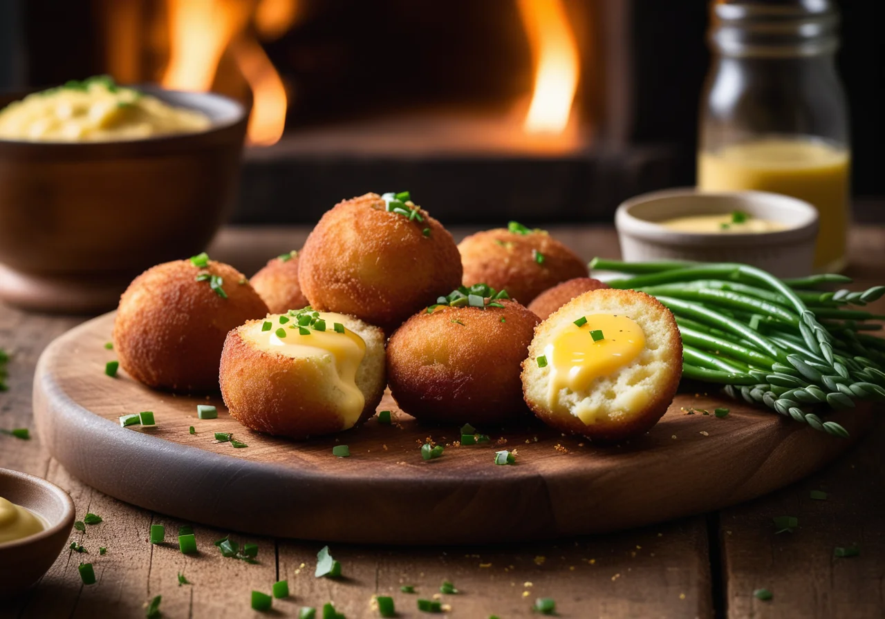 Potato Croquettes Filled with Ham