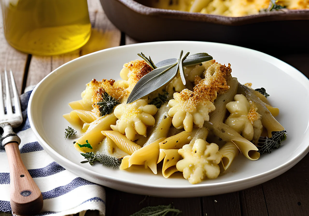 Cauliflower Pasta Casserole