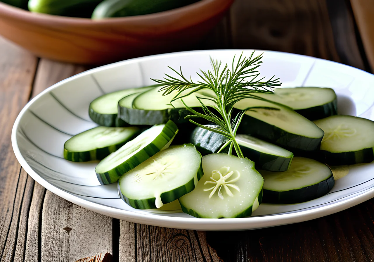 Cooked Cucumbers with Dill