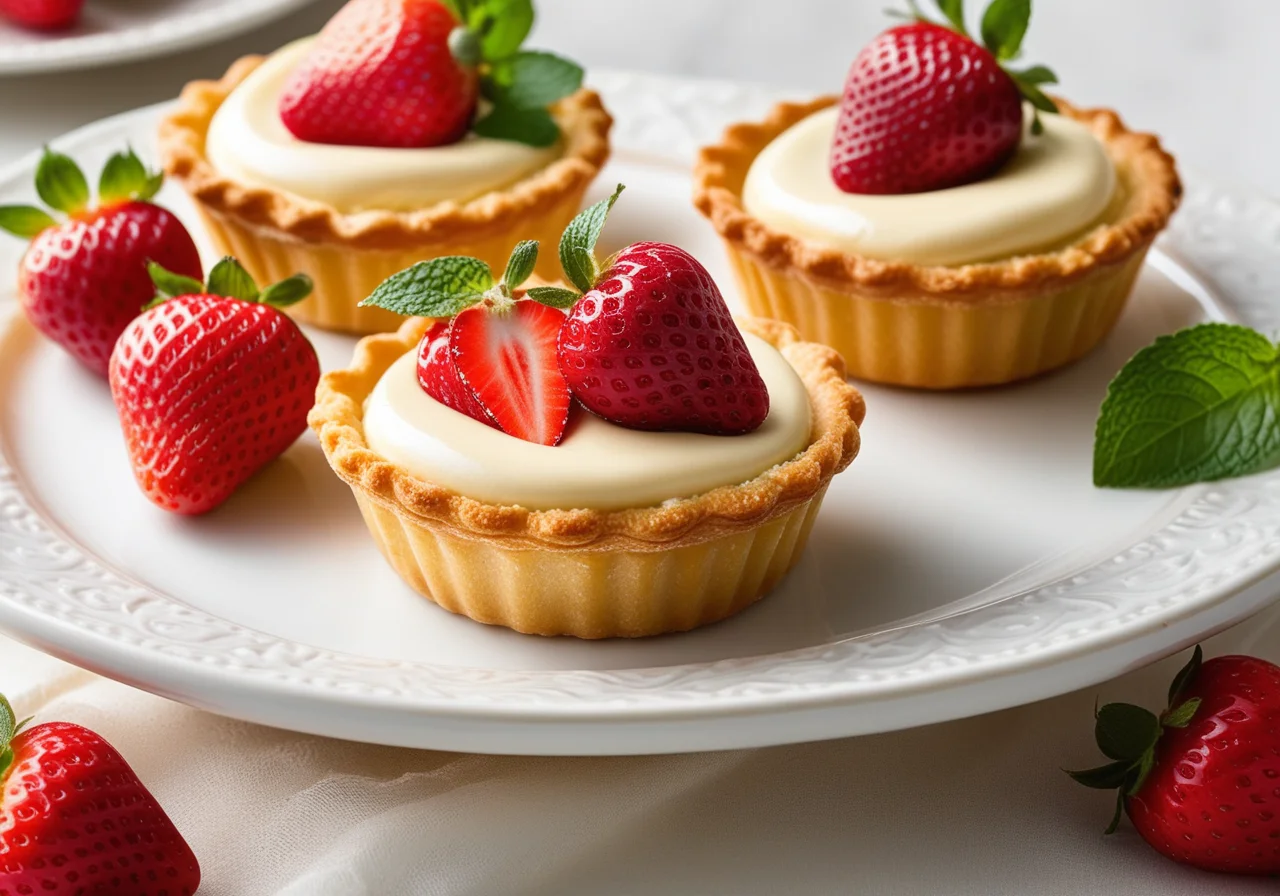 Pastry Tarts with Vanilla Cream