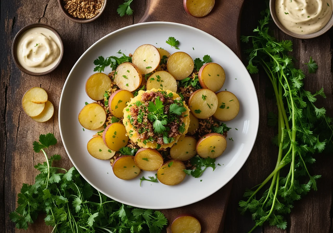 Potato Tartare with Vegetables