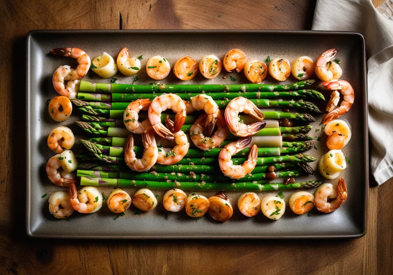 Asparagus with Brown Butter and North Sea Shrimp