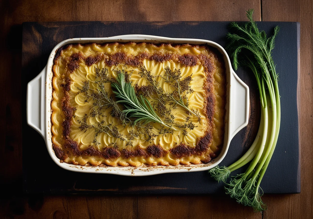 Grain Gratin with Fennel and Dried Tomatoes