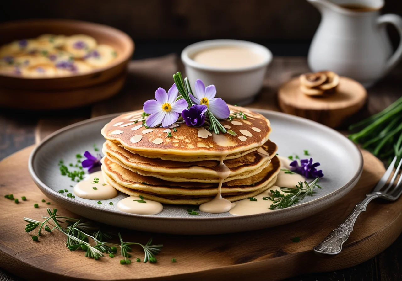 Pancakes with Mushroom Filling