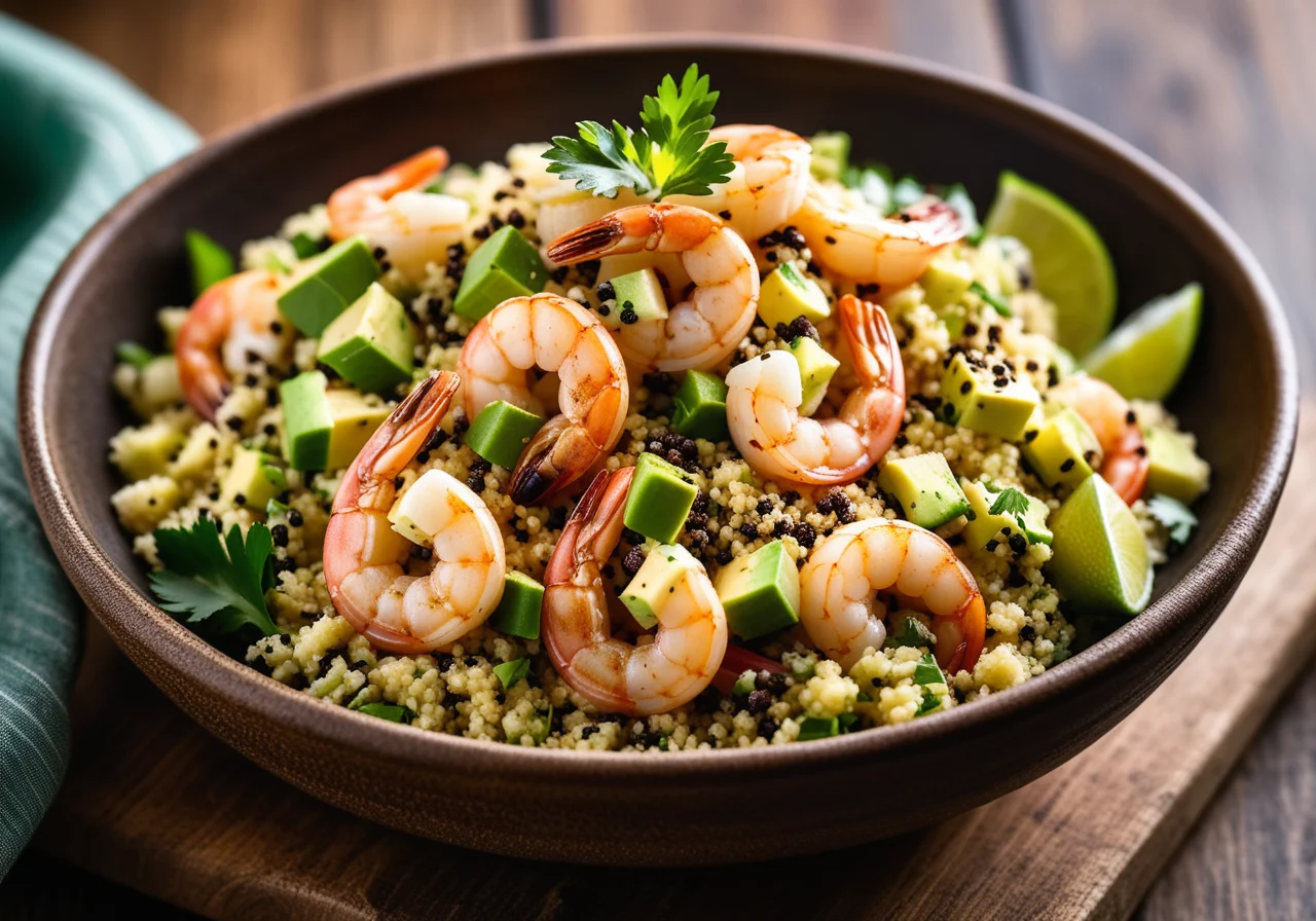 Couscous Salad with Shrimp and Avocado