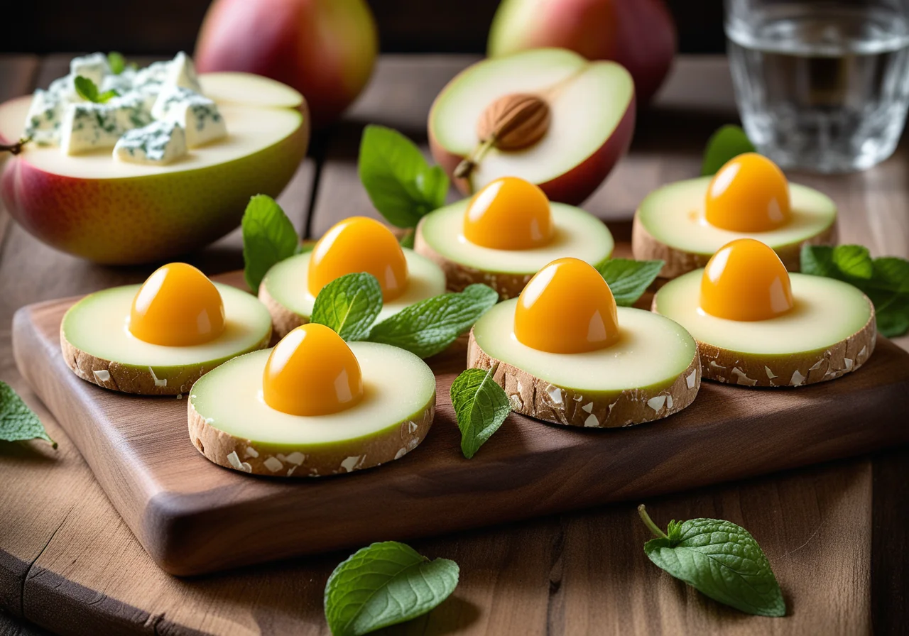Pear‑Gorgonzola Bites