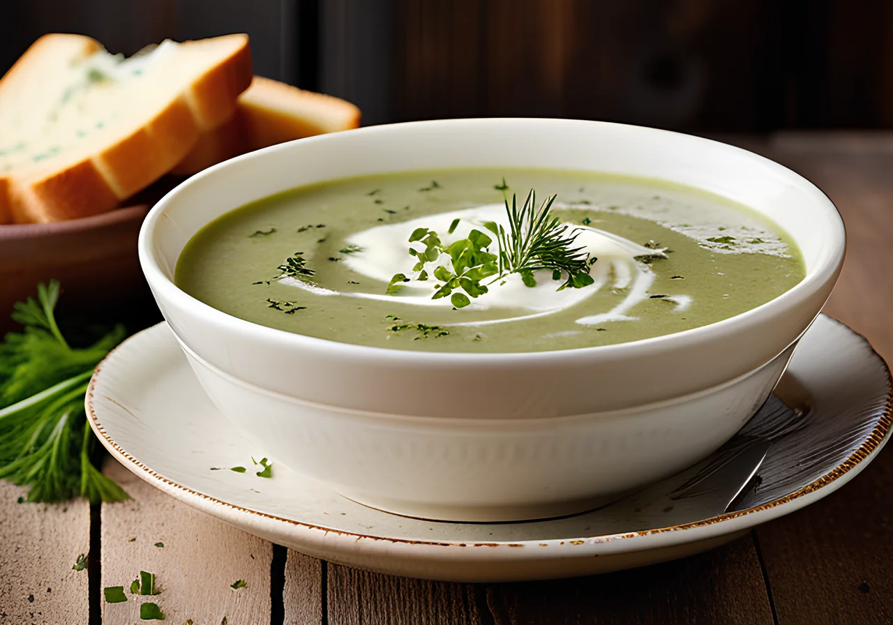 Parsley Root Soup in Croatian Style