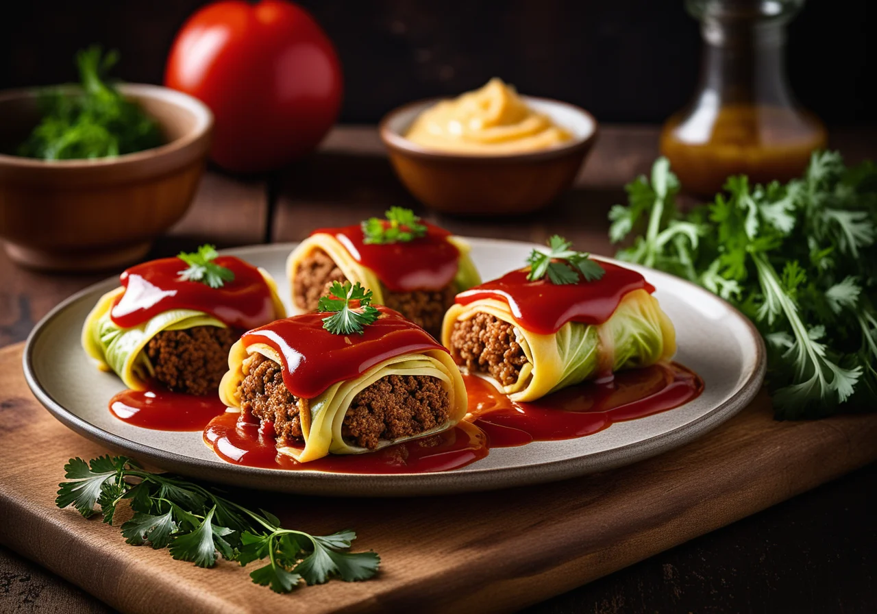 Minced Meat Filled Cabbage Rolls