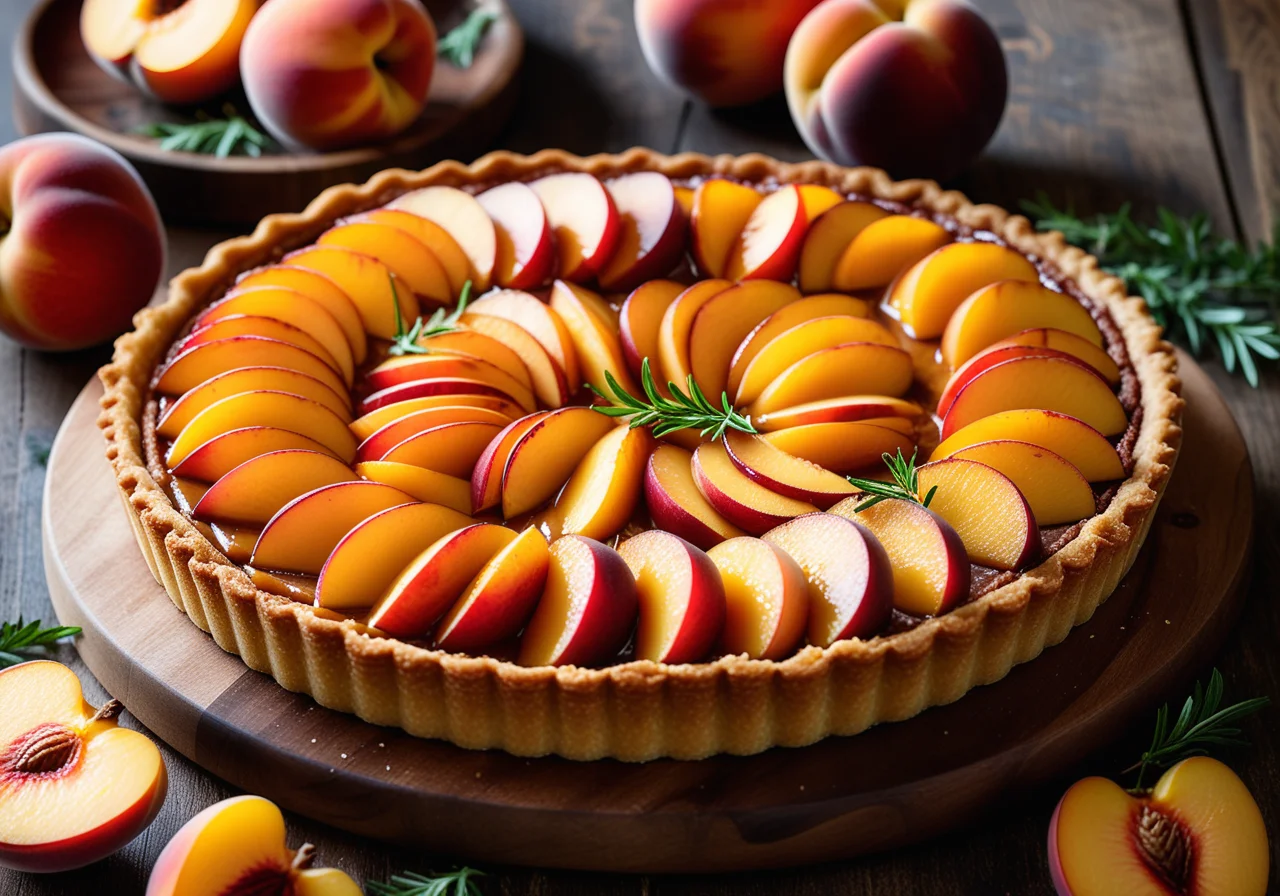 Peach Caramel Tart