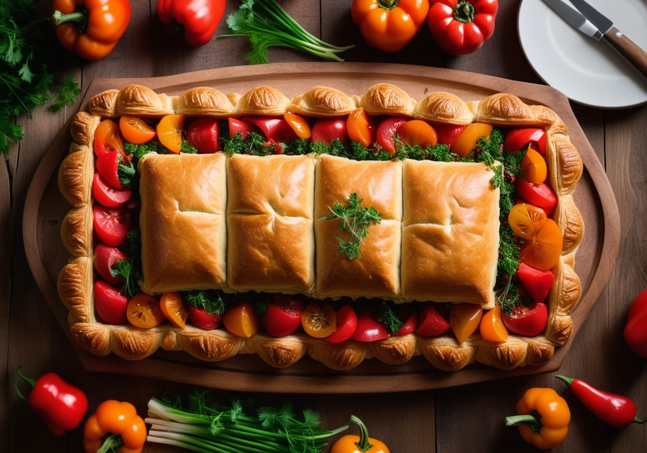 Veal Roast with Pastry Pockets