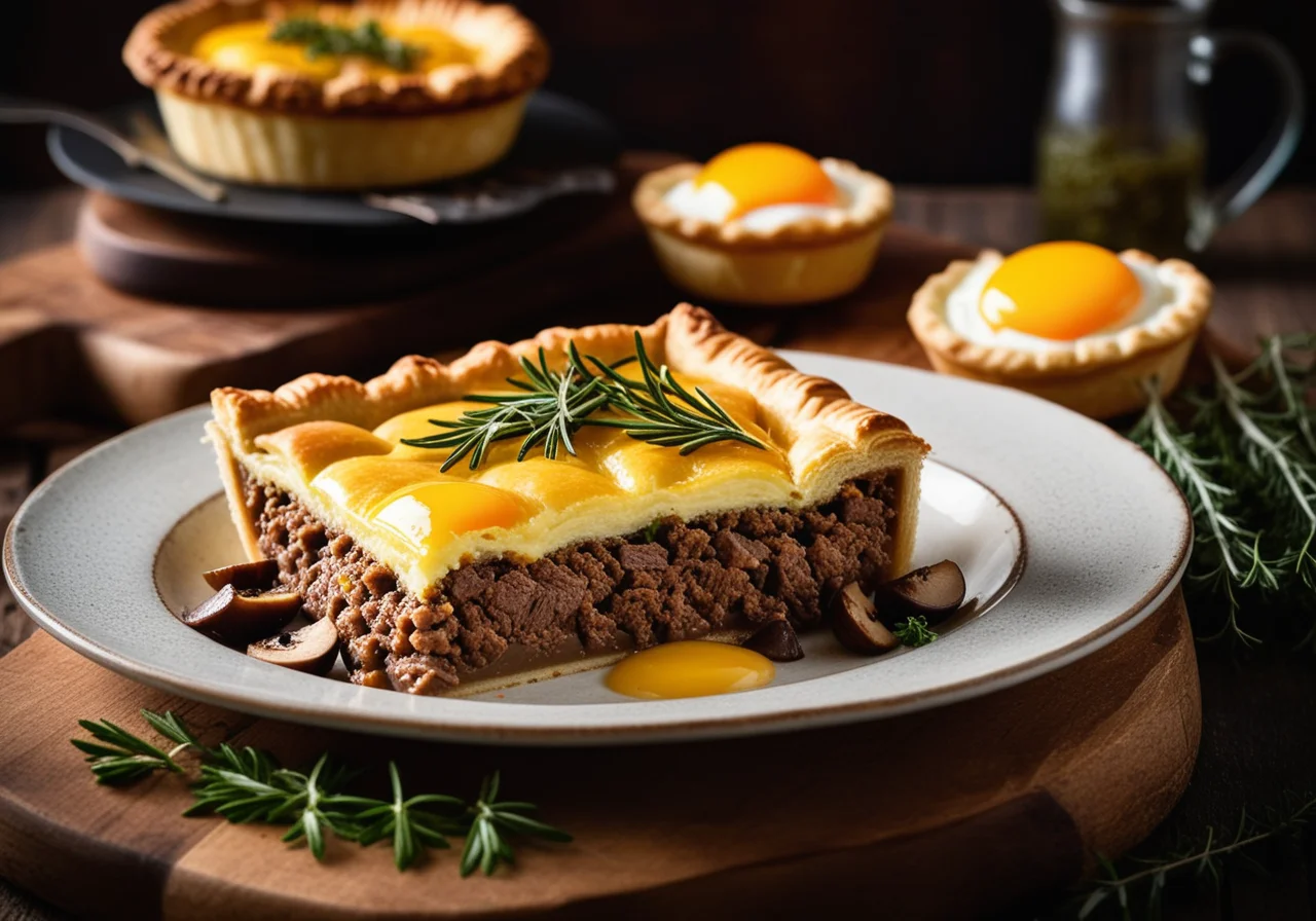 Meat Pie with Mushrooms