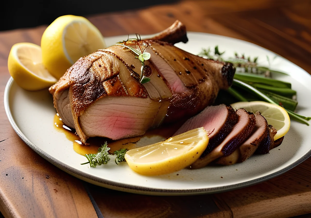 Spicy Lamb Leg with Lemon