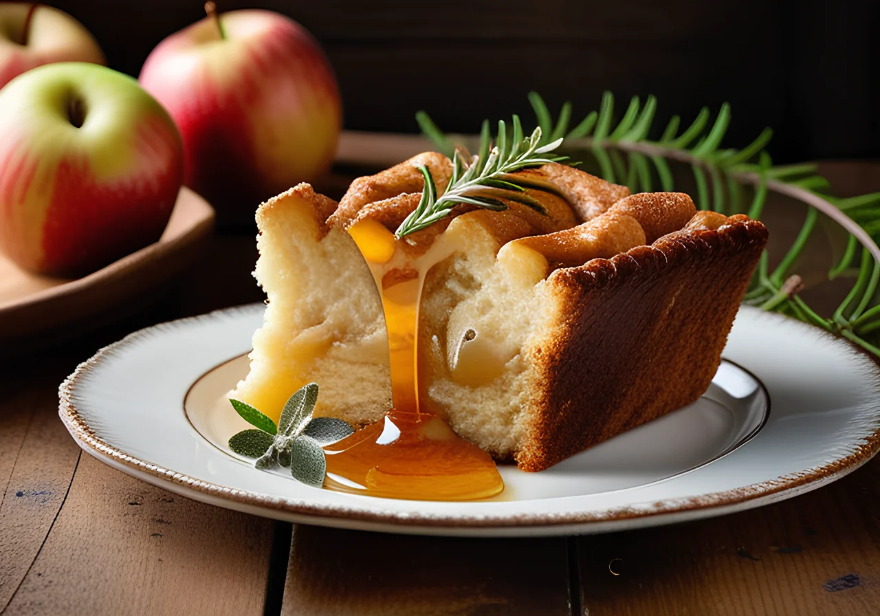 Covered Apple Cake with Thyme