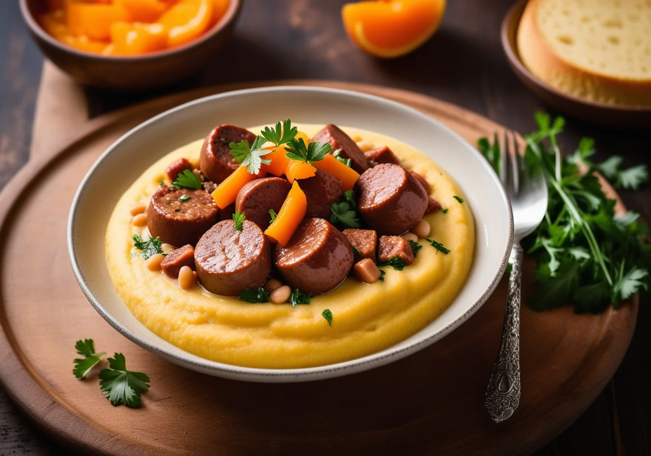 Wursteintopf mit Bohnen