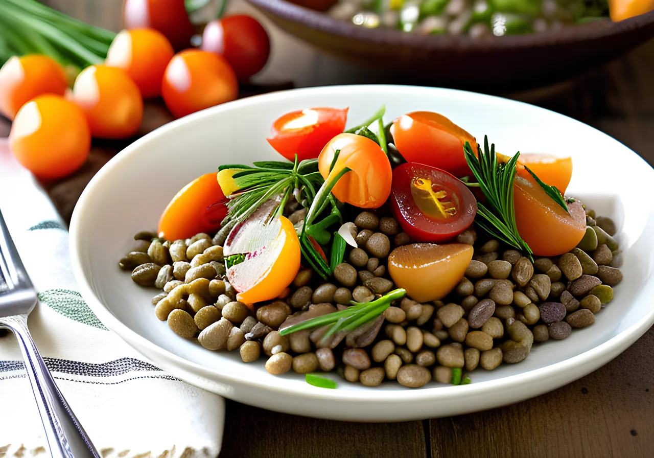 Lentil Salad with Apricots