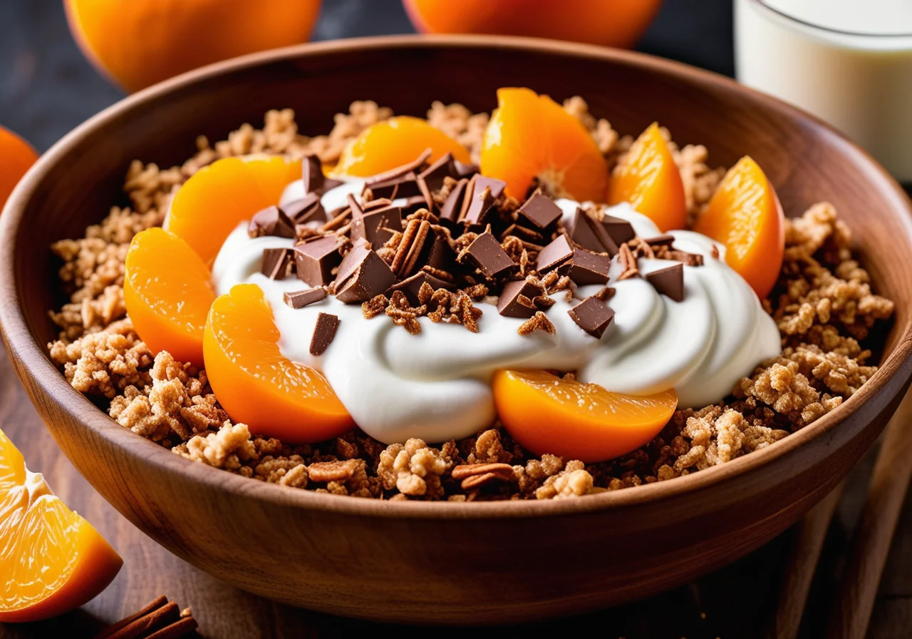 Kaki Chocolate Crumble