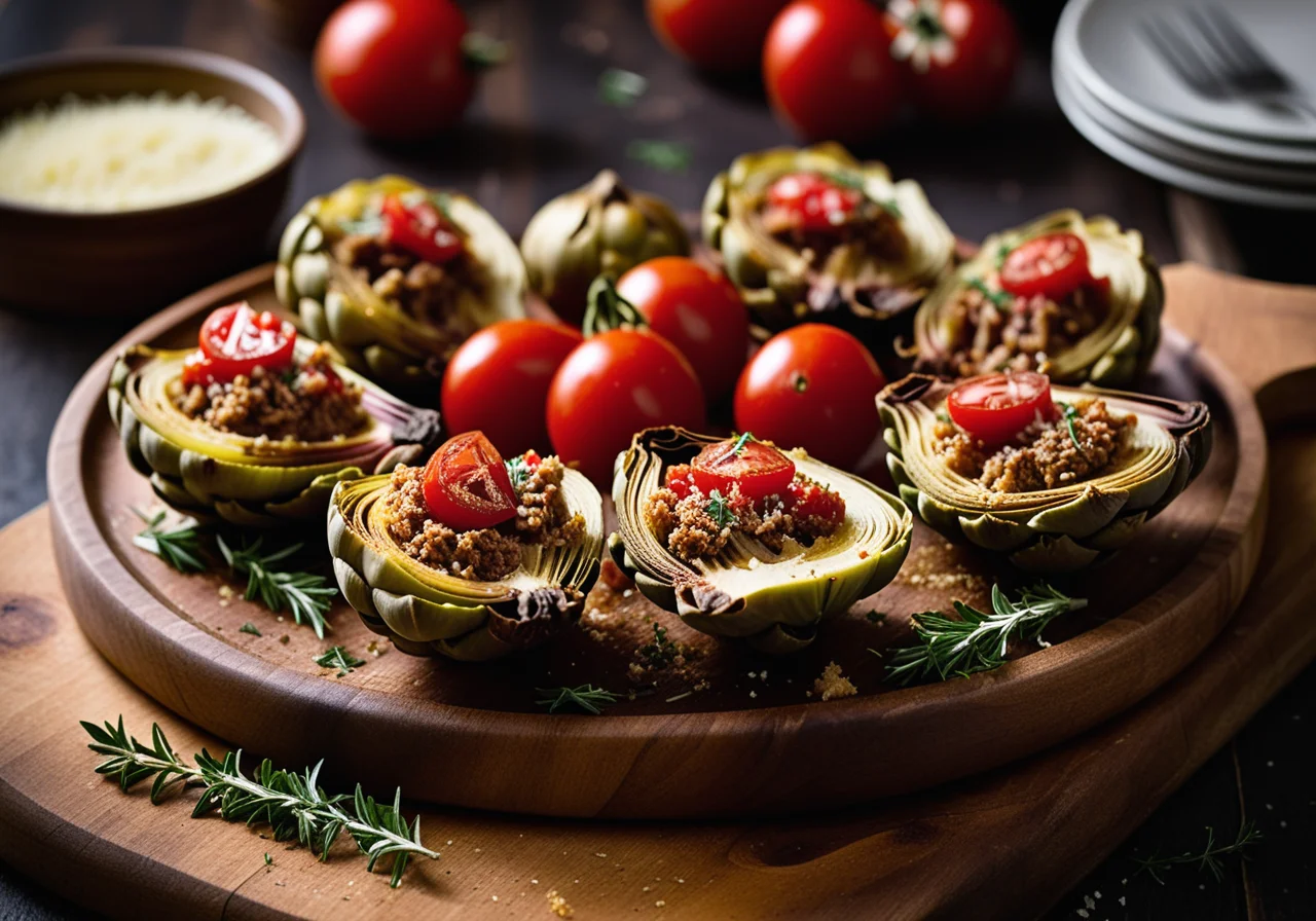 Meat-Filled Artichokes