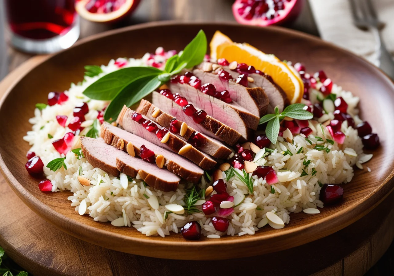 Rice Salad with Duck Breast
