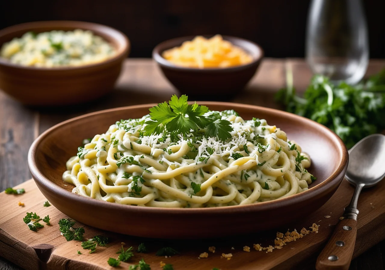 Parsley Cheese Spätzle