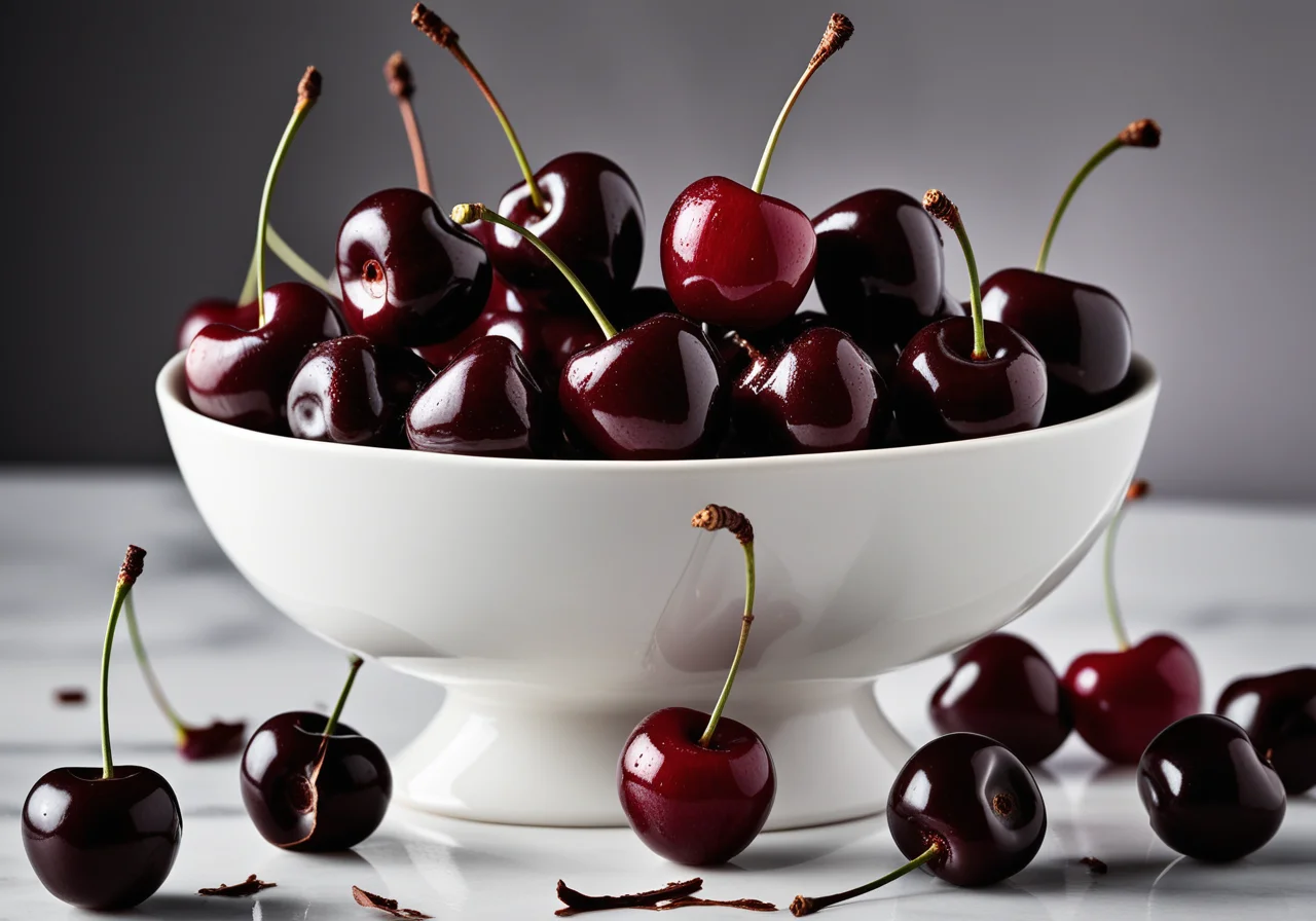 Cognac cherries with chocolate