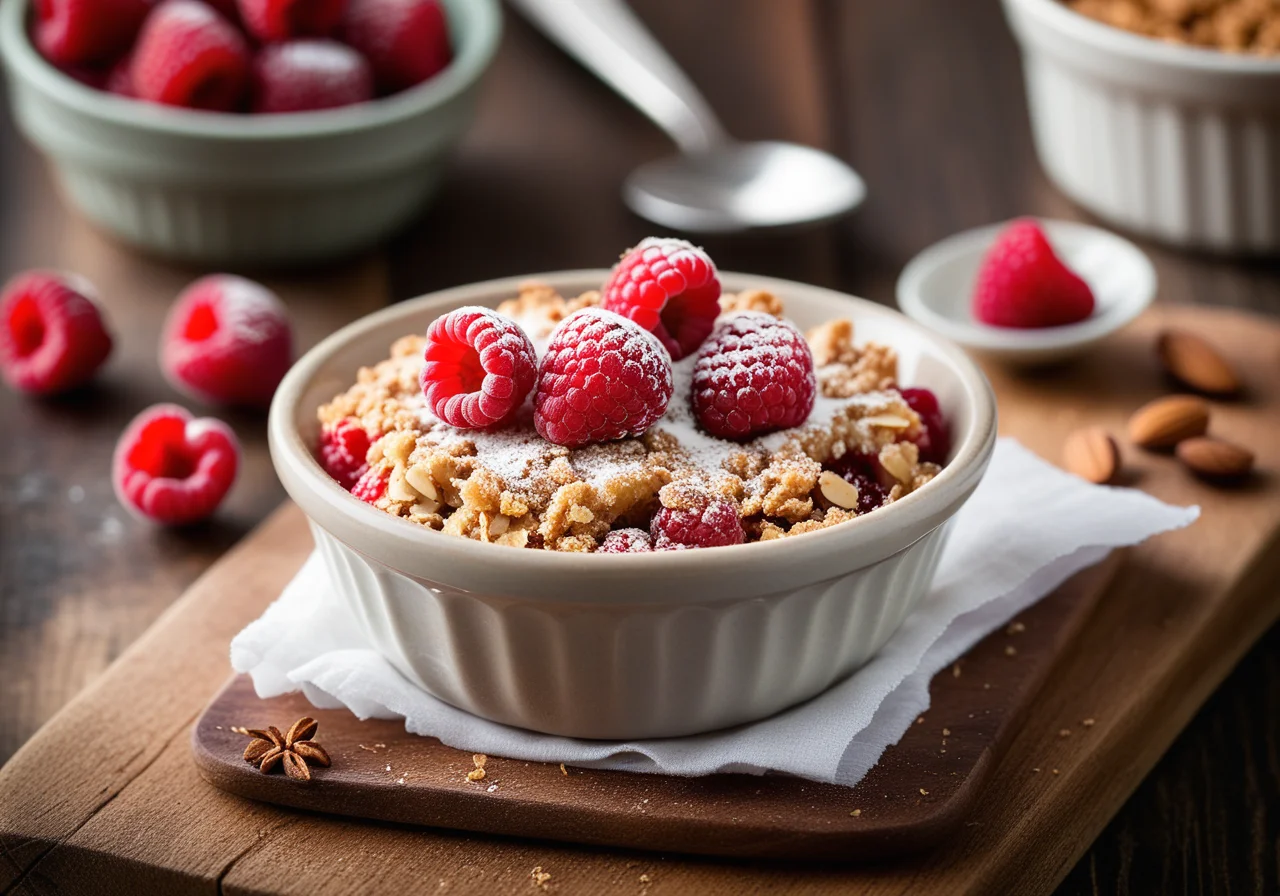 Almond Raspberry Crumble