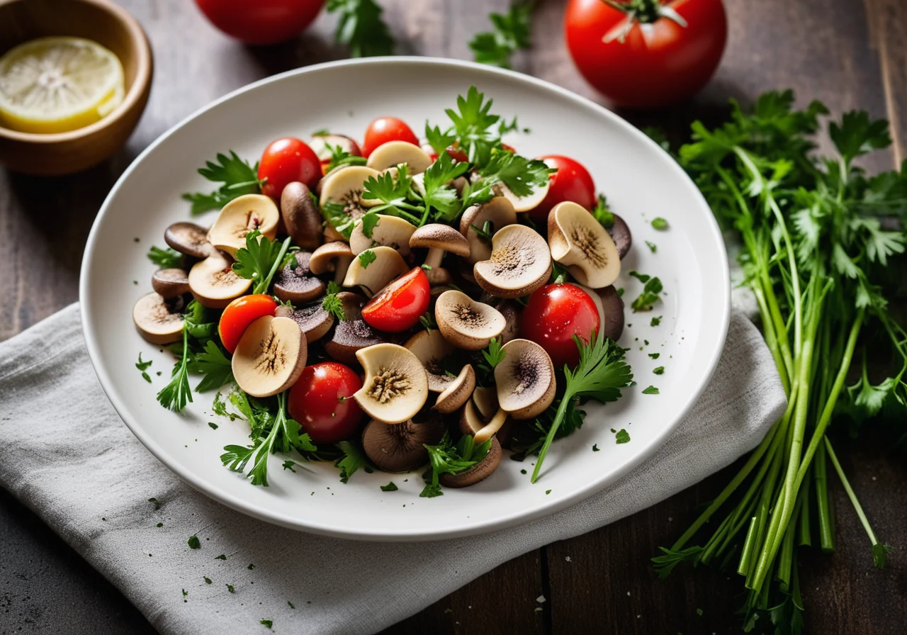 Raw Mushroom Salad