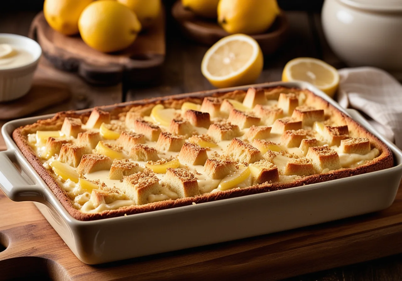 Lemon Bread Gratin